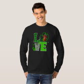 Rish Setter Shamrock Lucky C Irish St Patricks Day T-shirt (Voorkant volledig)