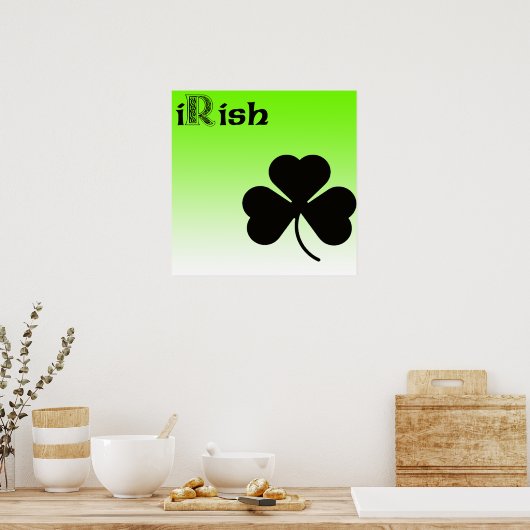 Rish Shamrock Poster (Keuken)