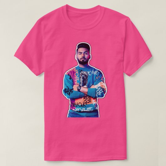 Rishabh Pant 2 T-shirt (Design voorkant)