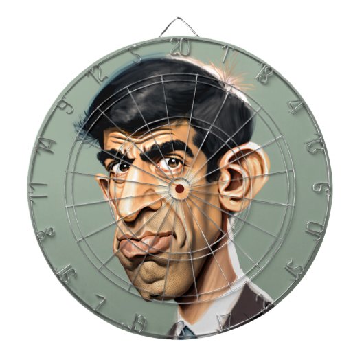 Rishi Sunak 2 Dartboard Dartbord (Voorkant)