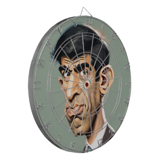 Rishi Sunak 2 Dartboard Dartbord (Voorkant Links)