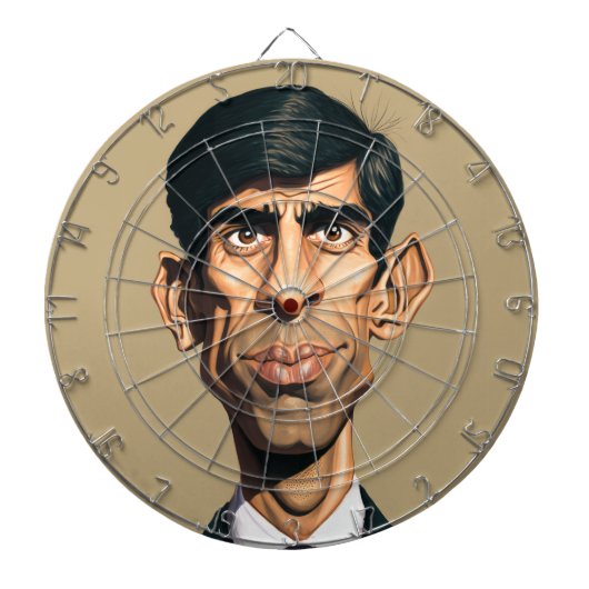 Rishi Sunak Dartboard Dartbord (Voorkant)