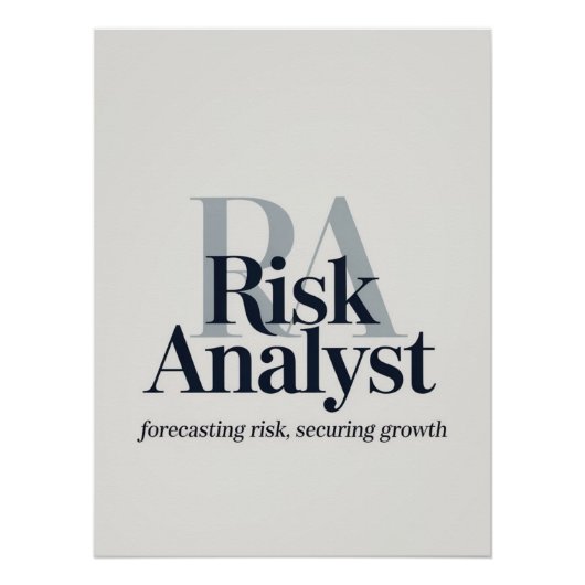 Risico-analist – Prognose van risico's, het veilig Perfect Poster (Voorkant)