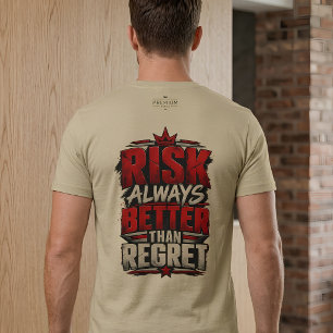 Risico is Altijd Beter Dan Spijt Motiverend Tri-Blend Shirt