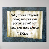 Risico nemen poster (Voorkant)