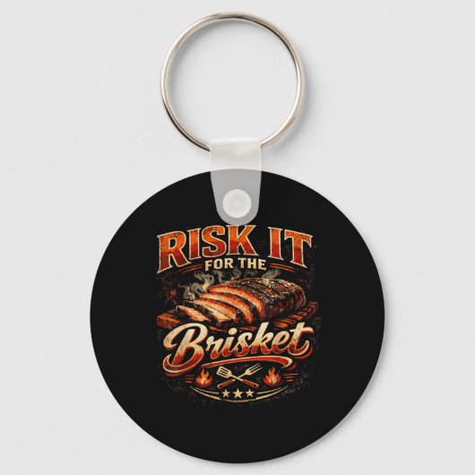 Risico Voor De Besnijdenis Funny Bbq Pitmaster Smo Sleutelhanger (Voorkant)