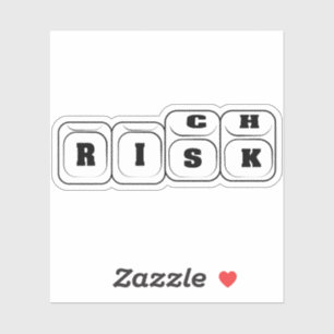 Risico voor rijk sticker