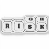 Risico voor rijk sticker (Voorkant)