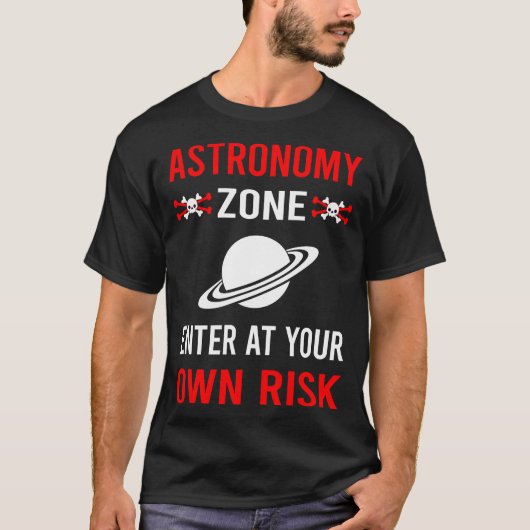 Risico Zone Astronomie T-shirt (Voorkant)
