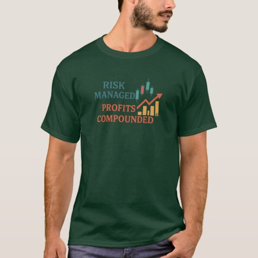 Risicobeheerde Winsten Opgecompound | Trader Tee T-shirt (Voorkant)