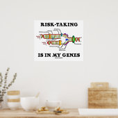 Risicogebruik is in mijn DNA-replicatie-Humor van Poster (Keuken)