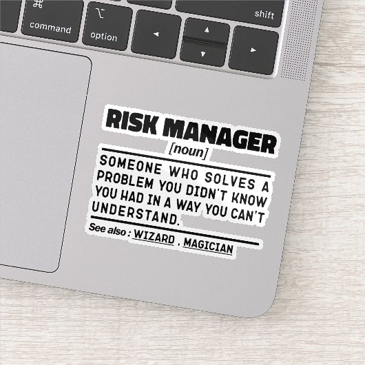 Risicomanager Noun Project Management Cool Sticker (Detail)
