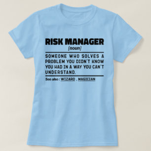 Risicomanager Noun Project Management Cool T-shirt