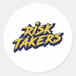"Risiconemers" Graffiti Street Art Ronde Sticker