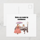 Risico's romantische koppels artis briefkaart (Voorkant / Achterkant)
