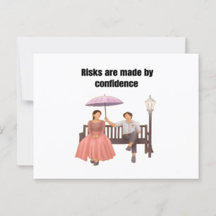 Risico's romantische koppels artis briefkaart