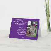 Risicovolle ingang, schedel & gekruiste botten kaa kaart (Achterkant)