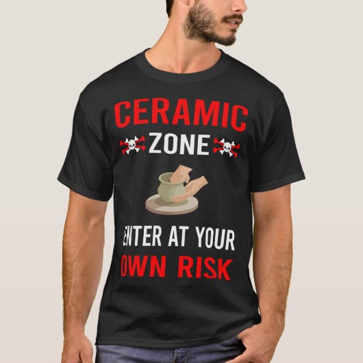 risicozone keramiek t-shirt (Voorkant)