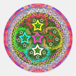 RISING 5Stars - Kinder liefde FiveStars Ronde Sticker