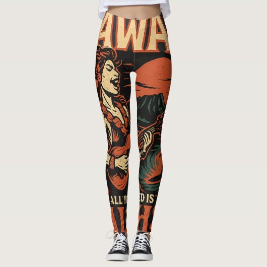 "Rising ALOHA" Debut Album Leggings (Voorkant)