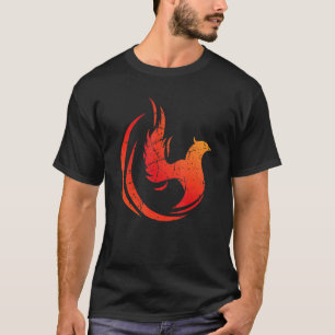 Rising Bird Phoenix Mythische Fantasy Firebird Fan T-shirt