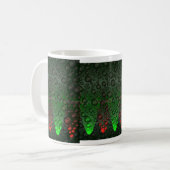 Rising Bubbles Groen/Rode Mok (Voorkant links)