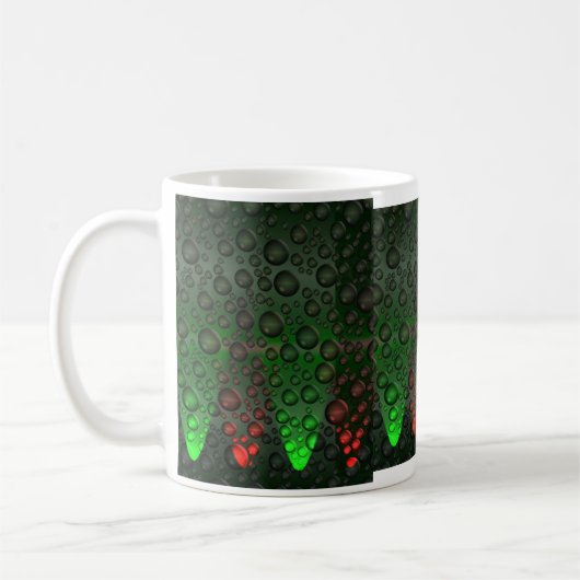Rising Bubbles Groen/Rode Mok (Links)