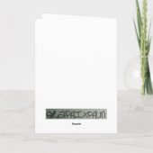 Rising Bubbles Groene/Rode Groeten Kaart (Achterkant)