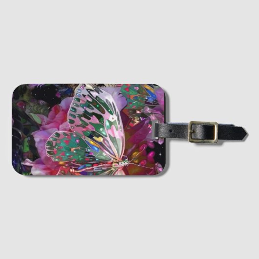 Rising Dawn Butterfly Bagagelabel (Voorkant (horizontaal))