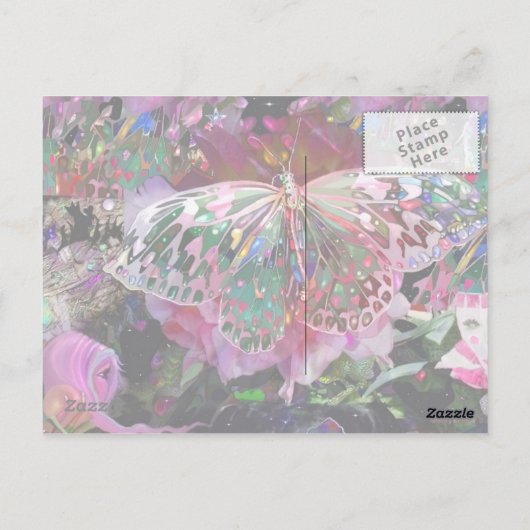 Rising Dawn Butterfly Briefkaart (Achterkant)