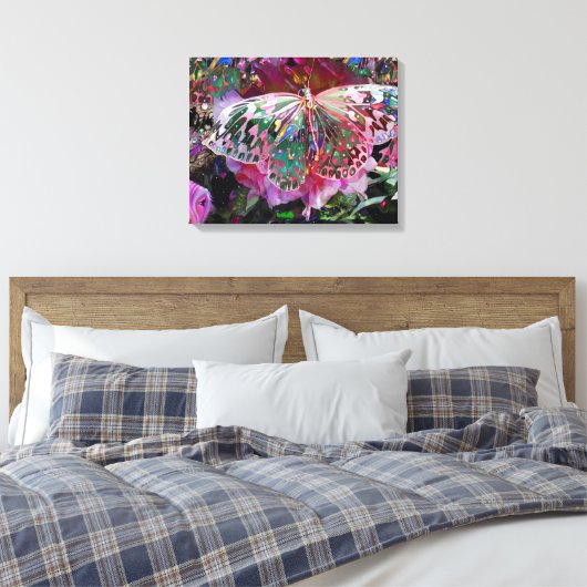 Rising Dawn Butterfly Canvas (Insitu (Slaapkamer))