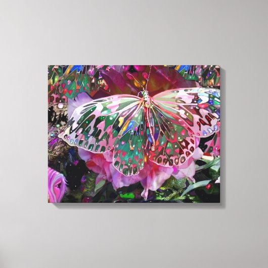 Rising Dawn Butterfly Canvas Afdruk (Voorkant)