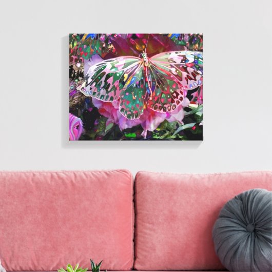 Rising Dawn Butterfly Canvas Afdruk (Insitu (Woonkamer))