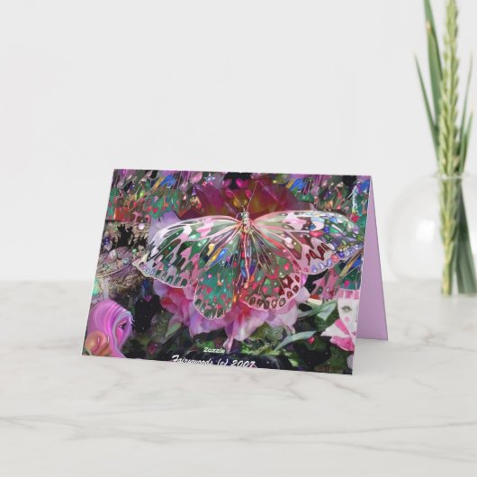 Rising Dawn Butterfly Kaart (Achterkant)