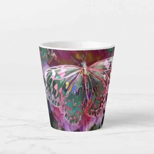 Rising Dawn Butterfly Latte Mok (Voorkant)