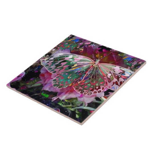 Rising Dawn Butterfly Tegeltje (Zijkant)