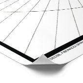 Rising Deosil Fibonacci Spiral Coloring Poster (Hoek)