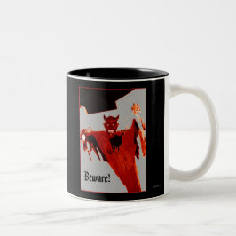 "Rising Devil"-Mok Tweekleurige Koffiemok