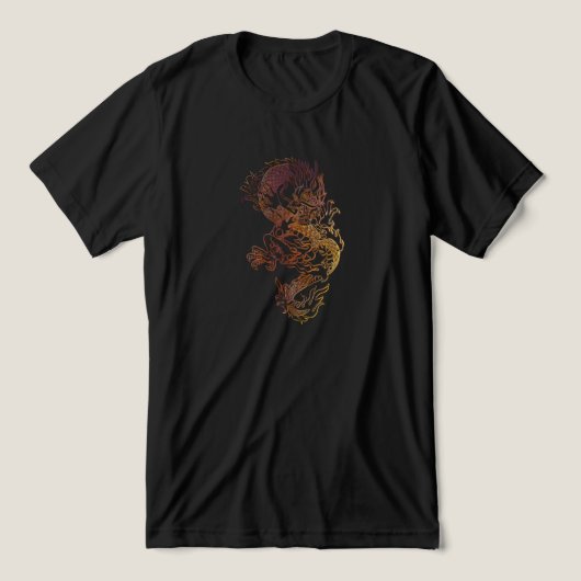 Rising Dragon Tri-Blend Shirt (Design voorkant)