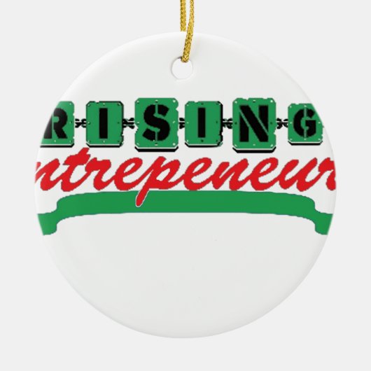 RISING ENTREPRENEUR KERAMISCH ORNAMENT (Voorkant)