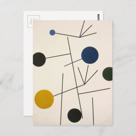 Rising, Falling, vliegen door Sophie Taeuber-Arp Briefkaart (Voorkant / Achterkant)