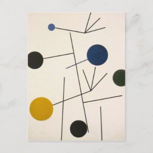 Rising, Falling, vliegen door Sophie Taeuber-Arp Briefkaart