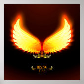 Rising Fire - Phoenix Wings Poster (Voorkant)