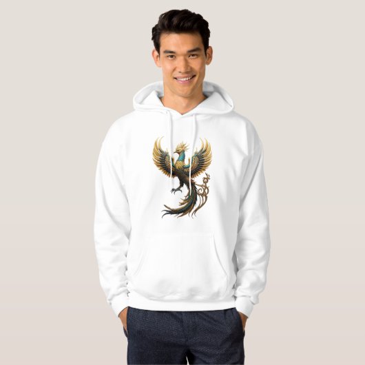 Rising Legacy: Phoenix & Hieroglyphs Hoodie (Voorkant volledig)