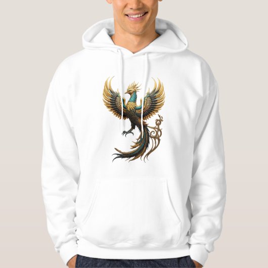 Rising Legacy: Phoenix & Hieroglyphs Hoodie (Voorkant)