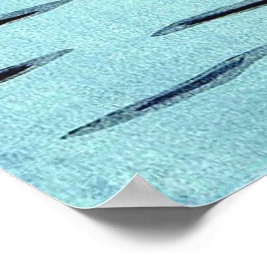 Rising Moon bij Katase River Kasamatsu Shiro 1953 Poster (Hoek)