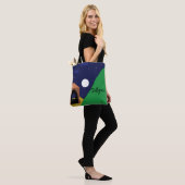 Rising Moon en Mountain in Vermont Tote Bag (Op model)