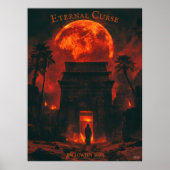 Rising Mummy Halloween - Oude Graf & Bloed Maan Poster (Voorkant)