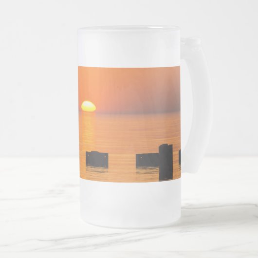 Rising Oranje Frosted Mok (Voorkant rechts)