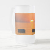 Rising Oranje Frosted Mok (Voorkant links)